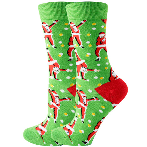 Dancing Santa Christmas Socks, Christmas Socks, Men's Xmas Socks, men's christmas socks, dancing santa, santa got moves