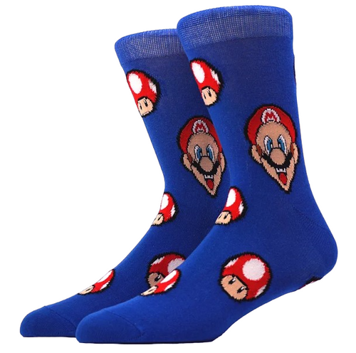 Super Mario Toad Socks, Toad character socks, nintendo socks, super mario socks