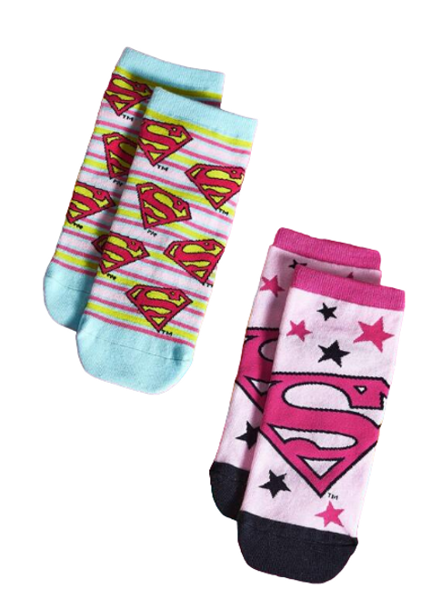 Superman Socks, Superman Ankle Socks, Ladies superman socks, ankle socks with superman