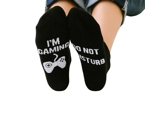 "Do Not Disturb I'm Gaming" Socks, do not disturb socks, gaming socks, i'm gaming socks