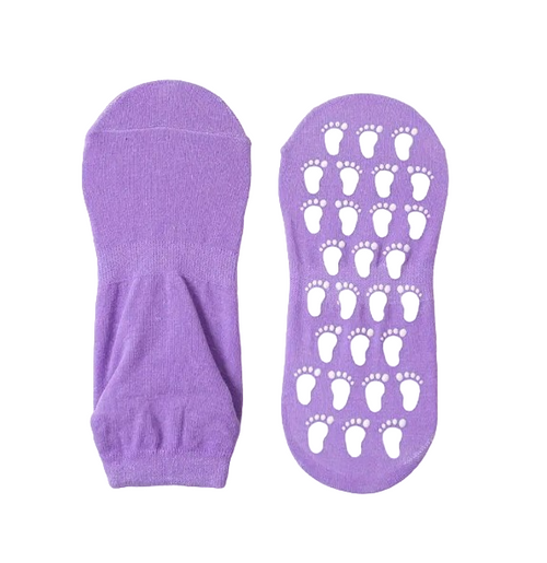Purple Non-slip Ankle Socks, sock boutique, sports socks, discrete socks, yoga socks, non slip socks