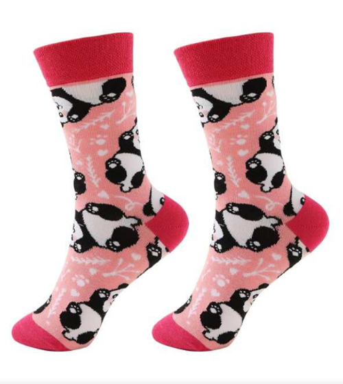 Pink Panda Socks, Ladies Pink Panda Socks, Panda socks, animal panda socks