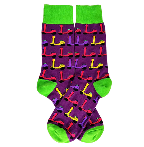 Colourful Scooter Socks, Men's Colourful Scooter Socks, Scooter Socks, Scooter