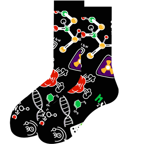 Chemical Formula Socks, DNA Socks, Men's DNA Socks, DNA Crew Socks, Deoxyribonucleic acid Socks, Deoxyribonucleic Acid Crew Socks