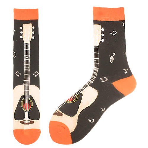 Guitar Socks, Men's Guitar Socks, String instrument socks, Guitar socks for men