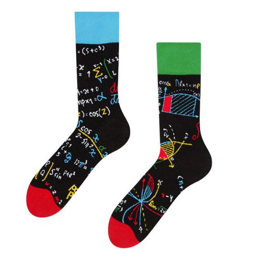 Mathematic Socks, Men's Mathematic Socks, Maths Socks, Mathematical Crew Socks, Equation Socks
