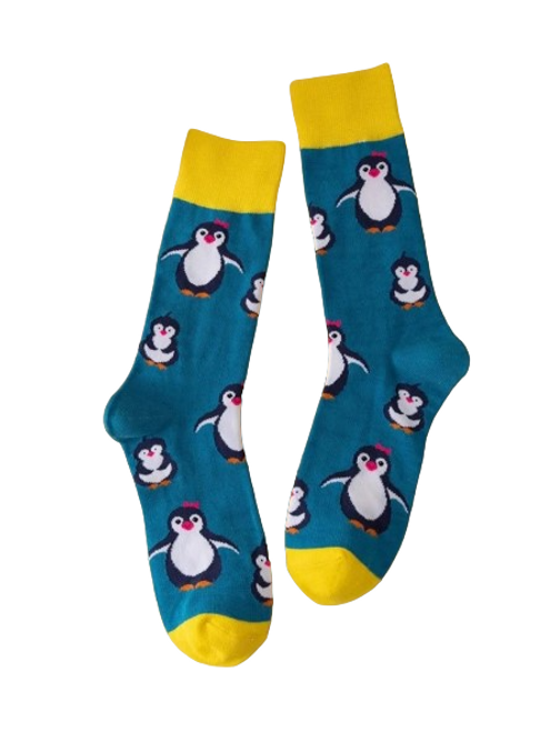 Happy Penguin Socks, Ladies Happy Penguin Socks, Penguin Socks, Ladies Penguin Socks