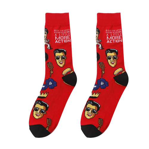 Elvis Presley Socks, Men's Elvis Presley Socks, Elvis Socks, Elvis music socks, music socks