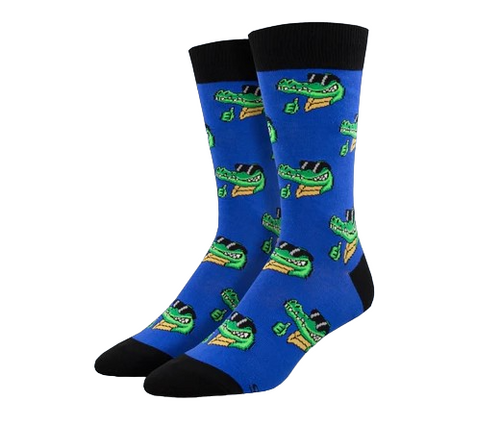 Cool As a Croc Socks, men's Cool As a Croc Socks, Croc socks, crocodile socks, men's crocodile socks