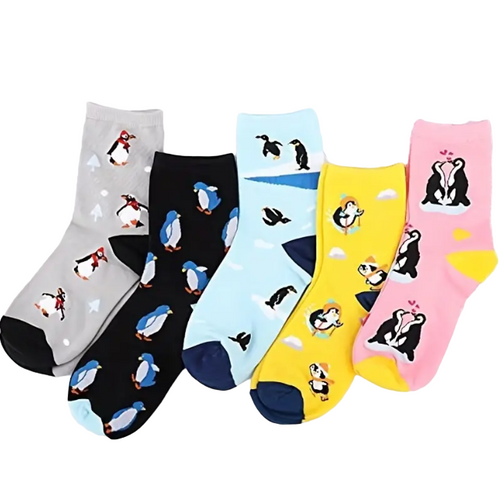 Waddle I do Without You Penguin Socks, Ladies Penguin Socks, Penguin Crew Socks, Big bird socks