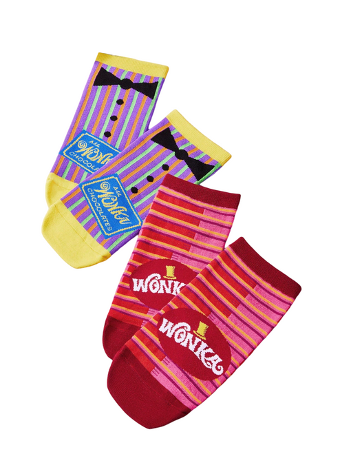 Willy Wonka Chocolates Ankle Socks, Willy Wonka Socks, Ladies willy wonka socks, chocolate socks
