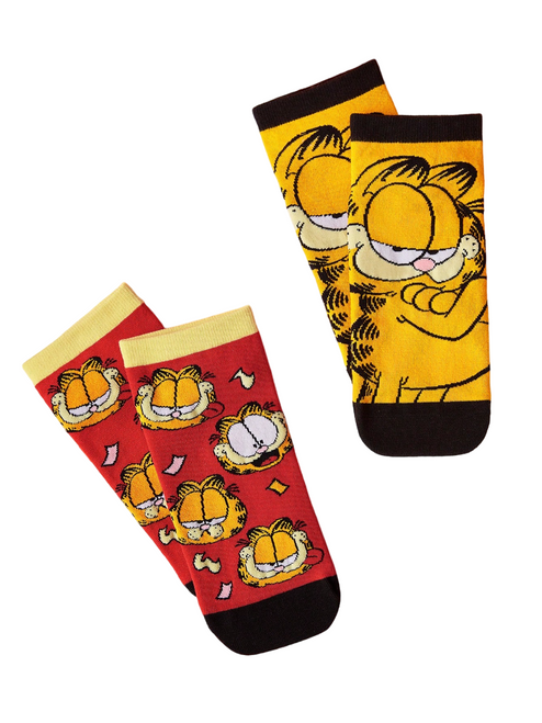 Garfield Socks, Ladies Garfield Socks, Garfield the cat socks, Garfield face socks, Garfield ankle sock for women