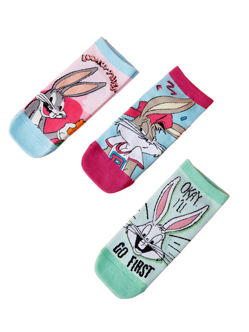 Bugs Bunny Socks, Ladies Bugs Bunny Socks, Looney Tunes Socks, Looney tunes ankle socks, Ladies looney tunes socks
