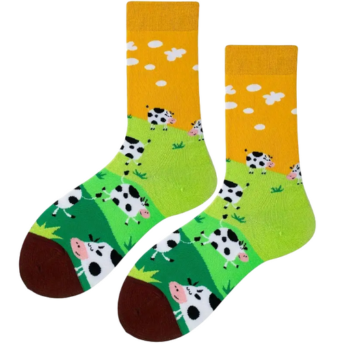 Fat Cow Socks, Cow Socks, Ladies Fat Cow Socks , Cow Socks for ladies, women socks with cows, Moo cows Socks