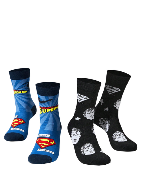 Superman Socks, Ladies Superman Socks, Superman Crew Socks