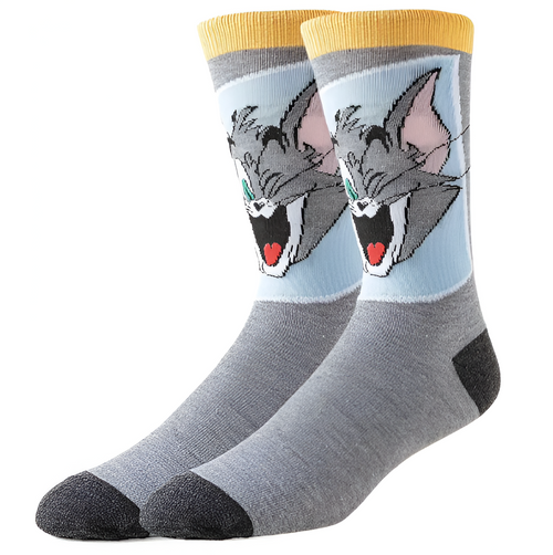 Tom (Tom & Jerry) Socks, Tom Socks, Tom the cat socks, tom and jerry socks, ladies tom and jerry socks, Ladies Tom the Cat Socks (Tom & Jerry)