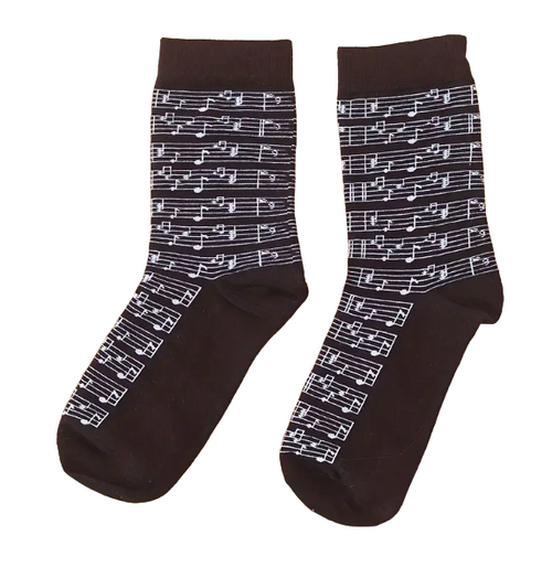 Musical Notes Socks, Music Socks, Ladies notes socks, Ladies music socks