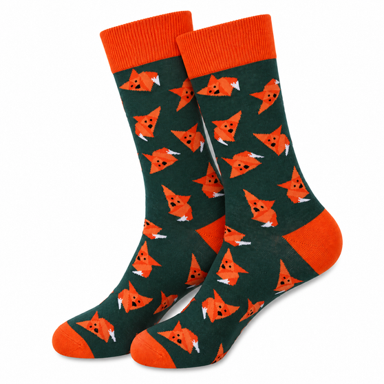 Fox Trot Socks, Ladies Fox Trot Socks, Ladies Fox Socks, Women's Fox Socks, Fox Pattern Socks, Fox Print Socks, Fox Novelty Socks, Woodland Animal Socks, Fox Crew Socks, Woodland Socks, Animal Socks, Forest Animal Socks, Cute Fox Socks, Fox Lover Gift, Women's Novelty Socks, Nature Socks, Wildlife Socks, Ladies Crew Socks, Forest Theme Socks, Fox Design Socks, Cute Animal Socks, Women's Fashion Socks, Unique Gift For Her, Nature Lover Gift, Woodland Gift, Casual Crew Socks, Fox Gift