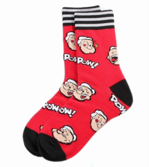 Popeye the Sailor Man Socks, Sock Boutique, Biggest range of socks, best gift ideas, perfect gift ideas, kiwi
socks, nz socks, funky socks, cool socks, novelty socks, novelty gift socks, 
something for everyone, for someone who has everything, sock boutique nz, nzsb, 
ankle socks, ladies socks, men's socks, kids socks, teens socks, wellbeing socks, 
affordable socks, happy socks