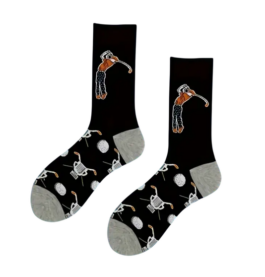 On Par Performance: Golfing Socks, Men's On Par Performance: Golfing Socks, golf socks, golfing socks, men’s golf socks, performance golf socks, breathable golf socks, cushioned golf socks, moisture-wicking socks, athletic golf socks, golf crew socks, comfortable golf socks, golf accessories, golf apparel, golf gift socks, men’s sports socks, tee time socks