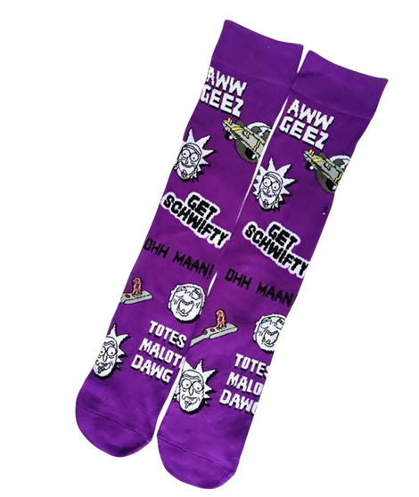 Rick & Morty Get Schwifty Socks, Ladies Rick & Morty Get Schwifty Socks