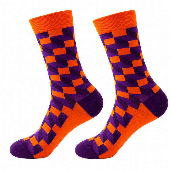 Optical Orange: Abstract Socks, Men's Optical Orange: Abstract Socks, Men's Geometric Socks, Men's Patterned Socks, Men's Orange Socks, Men's Purple Socks, Men's Novelty Socks, Geometric Pattern Socks, Optical Illusion Socks, Colourful Men's Socks, Bold Design Socks, Retro Pattern Socks, Men's Crew Socks, Modern Geometric Socks, Graphic Pattern Socks, Men's Fashion Socks, Unique Men's Socks, Statement Socks For Men, Contemporary Design Socks, Bright Men's Socks, Orange And Purple Socks, Casual Men's Socks, Fun Men's Socks, Men's Dress Socks, Funky Men's Socks, Gift For Men, Novelty Gift Ideas, Sock Boutique NZ, Men's Socks NZ, Patterned Socks NZ, Geometric Socks NZ, Fashion Socks NZ