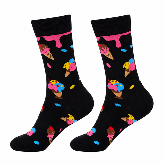 Sprinkle Me Happy: Ice Cream Socks, Ladies Sprinkle Me Happy: Ice Cream Socks, Ladies Ice Cream Socks, Women's Ice Cream Socks, Ice Cream Novelty Socks, Sundae Socks, Ice Cream Cone Socks, Dessert Socks, Sweet Treat Socks, Women's Novelty Socks, Ladies Novelty Socks, Ice Cream Lover Gift, Foodie Socks, Dessert Lover Gift, Colourful Women's Socks, Fun Ladies Socks, Cute Women's Socks, Women's Crew Socks, Ladies Crew Socks, Sprinkle Socks, Sweet Tooth Socks, Food Themed Socks, Women's Patterned Socks, Unique Ladies Socks, Fun Gift For Her, Women's Fashion Socks, Cute Novelty Socks, Sock Boutique NZ, Women's Socks NZ, Ice Cream Socks NZ, Novelty Socks NZ, Foodie Gift Ideas
