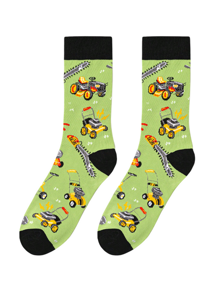 Lawn & Order: Mower Socks, Men's Lawn & Order: Mower Socks, Lawn & Order Mower Socks, Mens Lawn Mower Socks, Funny Gardening Socks Men, Novelty Yard Work Socks, Lawn Care Socks Mens, Funny Outdoor Socks, Mens Green Lawn Socks, Landscaping Gift Socks, Quirky Socks for Men, Grass Cutting Socks