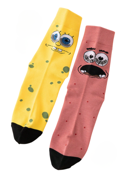Undersea Meltdown Duo: SpongeBob Socks, Ladies Undersea Meltdown Duo: SpongeBob Socks, Ladies Undersea Meltdown Duo: SpongeBob Socks 2 Pack, Ladies Undersea Meltdown Duo Socks, SpongeBob Socks, Cartoon Socks, Funny Socks, Character Socks, Colourful Socks, Crew Socks, Cosy Socks, Novelty Socks, Gift For Her Socks, Pop Culture Socks, TV Show Socks, Quirky Socks, Ladies 2 Pack Socks, Fun Fashion Socks