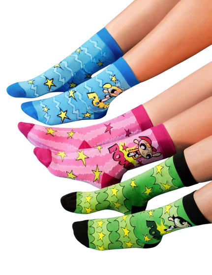 Powerpuff Spark Squad Socks, Ladies Powerpuff Spark Squad Socks, Ladies Powerpuff Spark Squad Socks 3 pack, Powerpuff Spark Squad Socks Ladies, Powerpuff Girls Socks Ladies, Powerpuff Crew Socks Women, Cartoon Socks Ladies, Colourful Ladies Socks, Fun Ladies Socks, Girls Cartoon Crew Socks, Ladies Gift Socks, Powerpuff Girls Clothing Accessories, Ladies Patterned Socks, Women Character Socks, Powerpuff Socks Three Pack