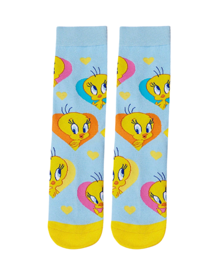 Love At First Chirp: Tweety Bird Socks, Ladies Love At First Chirp: Tweety Bird Socks, Ladies Love At First Chirp Socks, Ladies Tweety Bird Socks, Tweety Bird Socks Ladies, Ladies Cartoon Socks, Ladies Novelty Socks, Ladies Graphic Socks, Cute Cartoon Socks Ladies, Ladies Crew Socks, Ladies Fashion Socks, Ladies Fun Socks, Cartoon Character Socks Ladies, Ladies Pop Culture Socks, Retro Cartoon Socks Ladies, Gift For Looney Tunes Fans, Ladies Statement Socks, Ladies Colourful Socks