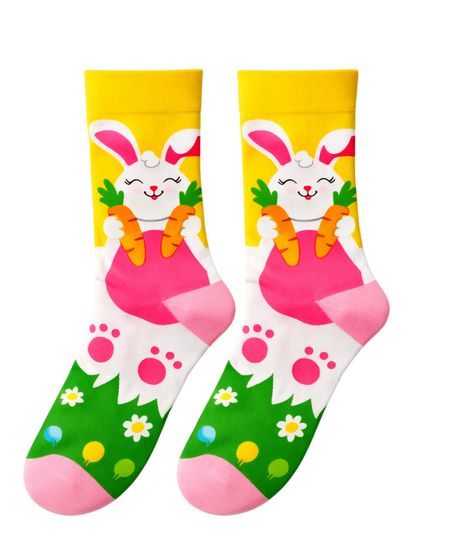 Garden Giggles Bunny Socks, Ladies Garden Giggles Bunny Socks, Ladies Bunny Socks, Easter Bunny Socks, Easter Socks For Women, Garden Bunny Socks, Cute Bunny Socks, Ladies Novelty Socks, Floral Bunny Socks, Spring Bunny Socks, Easter Gift Socks, Fun Ladies Socks, Rabbit Socks For Women, Cute Animal Socks, Colourful Bunny Socks, Whimsical Socks For Women, Bunny Garden Socks, Easter Themed Socks, Playful Bunny Socks, Springtime Easter Socks, Ladies Fashion Socks, Unique Socks For Women