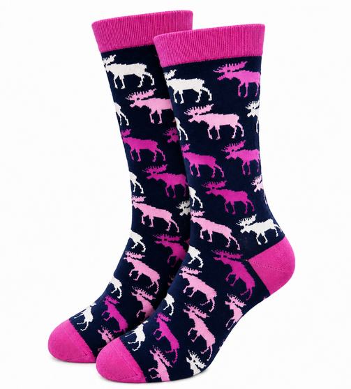 Tickled Pink Moose Socks, Ladies Pink Moose Socks, Pink Moose Socks, Moose Socks, Moose Print Socks, Animal Socks, Cute Moose Socks, Pink Novelty Socks, Womens Moose Socks, Ladies Novelty Socks, Womens Animal Socks, Fun Pink Socks, Cute Animal Socks, Woodland Animal Socks, Forest Animal Socks, Moose Gift, Gift for Moose Lovers, Pink Crew Socks, Womens Crew Socks, Cozy Socks, Quirky Socks, Cute Socks for Women, Nature Inspired Socks, Wildlife Socks, Moose Lover Gift, Funny Animal Socks, Ladies Fashion Socks, Casual Crew Socks, Everyday Socks, Soft Cotton Socks, Unique Gift for Her