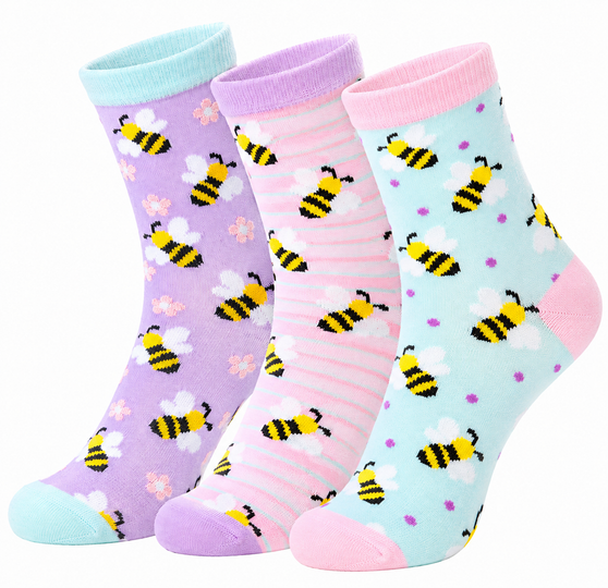 Buzzing Around: Bee Socks, Ladies Buzzing Around: Bee Socks, Ladies Buzzing Around: Bee Socks 3 pack, Buzzing Around Bee Socks, Ladies Bee Socks, Women's Bee Socks, Bumble Bee Socks, Honey Bee Socks, Bee Novelty Socks, Cute Bee Socks, Bee Lover Socks, Bee Print Socks, Bee Pattern Socks, Ladies Novelty Socks, Women's Novelty Socks, Women's Crew Socks, Ladies Crew Socks, Bee Gift For Her, Bumblebee Socks, Garden Socks, Nature Socks, Floral Socks, Spring Socks, Colourful Women's Socks, Cute Ladies Socks, Women's Patterned Socks, Fun Women's Socks, Unique Ladies Socks, Animal Print Socks, Bee Themed Socks, Women's Socks NZ, Bee Socks NZ, Novelty Socks NZ, Sock Boutique NZ, Gift For Bee Lovers