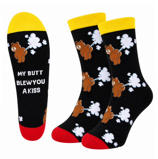 My Butt Blew You A Kiss Socks, Ladies My Butt Blew You A Kiss Socks, Ladies Funny Socks, Women's Funny Socks, Fart Socks, Farting Socks, Bear Socks, Funny Bear Socks, Novelty Socks For Women, Humorous Socks, Cheeky Socks, Sassy Socks, Cute Bear Socks, Animal Novelty Socks, Women's Novelty Socks, Ladies Novelty Socks, Funny Gift For Her, Gag Gift Socks, Cute Animal Socks, Women's Crew Socks, Ladies Crew Socks, Quirky Socks, Fun Women's Socks, Cartoon Bear Socks, Funny Animal Socks, Women's Patterned Socks, Cute Socks For Women, Unique Ladies Socks, Bear Lover Gift, Women's Socks NZ, Funny Socks NZ, Novelty Socks NZ, Bear Socks NZ, Sock Boutique NZ