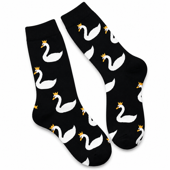 Ladies Swan Queen Socks, Swan Queen Socks,  Ladies Swan Socks, Swan Queen Socks, Swan Socks, White Swan Socks, Crowned Swan Socks, Royal Swan Socks, Swan Print Socks, Swan Pattern Socks, Elegant Swan Socks, Graceful Swan Socks, Novelty Ladies Socks, Cute Animal Socks, Bird Print Socks, Water Bird Socks, Wildlife Socks, Ladies Crew Socks, Black Swan Socks, Quirky Ladies Socks, Fun Ladies Socks, Animal Print Socks, Swan Lover Gift, Bird Lover Gift, Gift For Her, Cute Fashion Socks, Everyday Crew Socks, Ladies Fashion Socks, Whimsical Socks, Statement Socks, Nature Inspired Socks, Lake Bird Socks