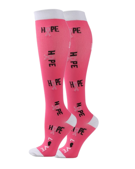 Wear Hope: Compression Socks, Ladies Wear Hope: Compression Socks, Wear Hope Compression Socks, Ladies Compression Socks, Women's Compression Socks, Breast Cancer Awareness Socks, Pink Ribbon Compression Socks, Hope Compression Socks, Knee High Compression Socks, Pink Compression Socks, Breast Cancer Ribbon Socks, Cancer Awareness Socks, Awareness Ribbon Socks, Support Compression Socks, Compression Socks For Women, Medical Compression Socks, Nurse Compression Socks, Travel Compression Socks, Running Compression Socks, Athletic Compression Socks, Recovery Compression Socks, Circulation Socks, Swelling Relief Socks, Pink Knee High Socks, Breast Cancer Support Gift, Survivor Gift, Hope Ribbon Socks, Think Pink Socks, Awareness Gift, Charity Walk Socks, Pink Ribbon Gift, Women's Support Socks