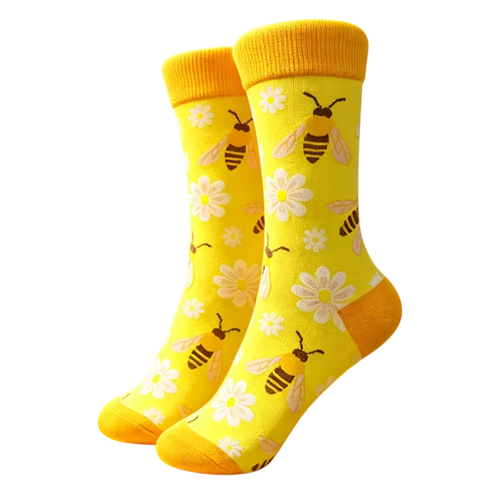 Sweet As Honey Bee Socks, Ladies Sweet As Honey Bee Socks, Ladies Sweet As Honey Bee Socks, Ladies Bee Socks, Women's Bee Socks, Sweet As Honey Socks, Honey Bee Socks, Bumble Bee Socks, Bee Lover Socks, Bee Pattern Socks, Bee Print Socks, Bee Crew Socks, Bee Novelty Socks, Cute Bee Socks, Daisy Bee Socks, Floral Bee Socks, Flower Socks, Garden Socks, Nature Socks, Pollinator Socks, Beekeeper Gift, Bee Lover Gift, Nature Lover Gift, Botanical Socks, Cottagecore Socks, Yellow Crew Socks, Spring Fashion Socks, Summer Crew Socks, Cute Animal Socks, Women's Novelty Socks, Fun Fashion Socks, Everyday Crew Socks