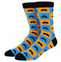 Handlebar Hero: Moustache Socks, Men's Handlebar Hero: Moustache Socks, Men's Moustache Socks, Handlebar Hero Socks, Moustache Novelty Socks, Mustache Socks, Handlebar Moustache Socks, Men's Novelty Socks, Funny Men's Socks, Hipster Socks, Gentleman Socks, Dapper Men's Socks, Moustache Print Socks, Checkerboard Socks, Checkered Socks, Blue And Orange Socks, Patterned Men's Socks, Funky Men's Socks, Colourful Men's Socks, Men's Crew Socks, Casual Dress Socks, Stylish Men's Socks, Quirky Men's Socks, Fun Dress Socks, Facial Hair Socks, Beard And Moustache Socks, Moustache Lover Gift, Gift For Him, Statement Socks, Unique Men's Socks, Men's Fashion Socks