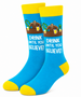 Drink Until You Believe: Bigfoot Socks, Drink Until You Believe Socks, Funny Beer Socks, Beer Lover Socks, Drinking Socks, Men's Novelty Socks, Funny Quote Socks, Beer Quote Socks, Alcohol Humour Socks, Funny Men's Socks, Pub Socks, Bar Socks, Beer Gift For Men, Craft Beer Gift, Drinking Gift, Funny Gift For Him, Beer Enthusiast Socks, Humorous Socks, Crew Socks Men, Funny Drinking Socks, Beer Joke Socks, Weekend Socks, Party Socks, Novelty Crew Socks, Men's Crew Socks, Gag Gift Socks, Funny Alcohol Socks, Beer Themed Socks, Pub Humour Gift, Drinking Humour Socks, Funny Beer Lover Gift