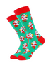 Santa with a beer Socks, Drinking Santa Socks, Men's Santa Socks, Men's Christmas Socks