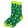 Ladies Green Panda Socks
