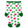 Ladies Shamrock Love Heart Socks