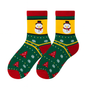 Snowman Christmas Socks, Ladies Snowman Christmas Socks, Christmas socks, holiday socks, snowman socks, Christmas tree socks, festive footwear, winter fashion, cozy socks, novelty socks, Christmas gift ideas, cute holiday socks, colorful socks, warm winter socks, Christmas accessories, fun Christmas socks, holiday wardrobe