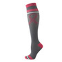 Grey & Pink Ribbon Breast Cancer Awareness Socks, Compression socks, compression ladies