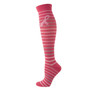Pink Striped Breast Cancer Awareness Socks, Compression socks, compression ladies