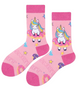 Pink Sweet Unicorn Socks, Ladies Pink Sweet Unicorn Socks, Pink Socks, Donut Socks, Unicorn Socks, Food Socks