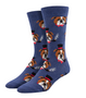 Dapper Bulldog Socks, Men's Dapper Bulldog Socks, Dog Socks, Dog Crew Socks, Bulldog Socks, Bulldog Print Socks, Dapper dog socks, Smoking dog socks, Cigar dog socks, Funny dog socks, Stylish dog socks, Quirky dog socks, Dog-themed socks, Unique dog socks, Fashionable dog socks, Cool dog socks, Playful dog socks, Dog with cigar socks, Fun animal socks, Vintage dog socks, Iconic dog design socks.