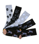 Bones & Sass: Skeleton Spook Socks, Ladies Bones & Sass: Skeleton Spook Socks, ladies skull socks 5 pack, women’s skeleton socks, skull and bone socks for women, spooky socks women, gothic socks ladies, halloween socks 5 pack, skeleton print crew socks, novelty skull socks women, black and white skull socks, funky skeleton socks