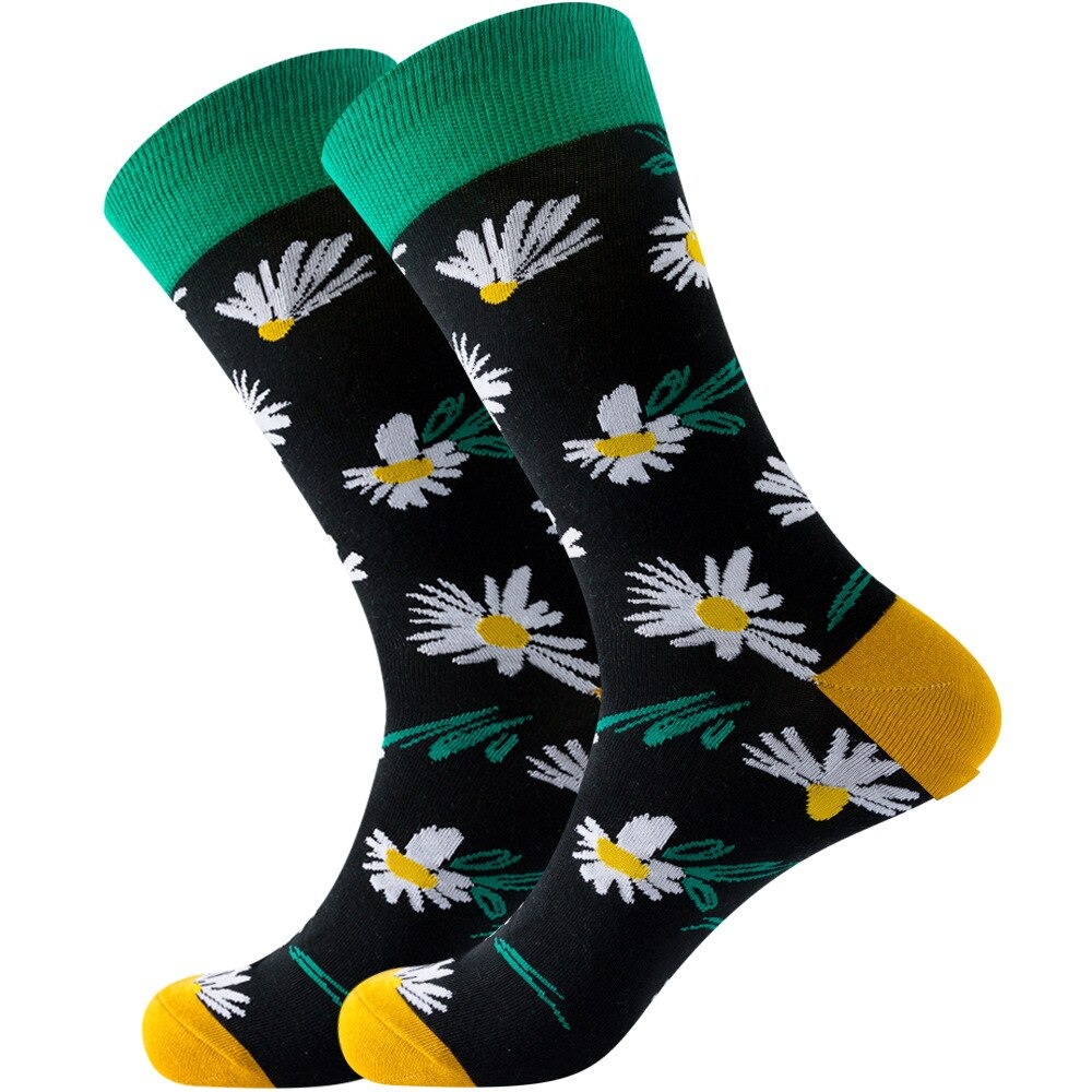 Ladies Daisy Flower Socks (7-12 Size) - Sock Boutique